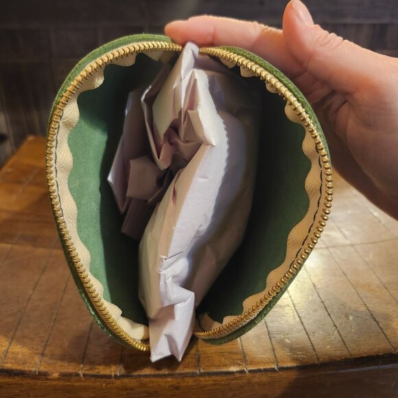 Portland Leather Cowboy Mint Bella Zippered Makeup Bag Brand New Never Used - Picture 8 of 10